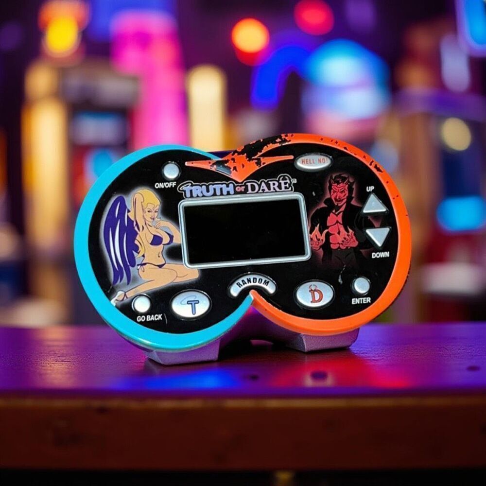 Vintage Electronic Truth or Dare Handheld Game, by Shiggles Tested & Works! 18+